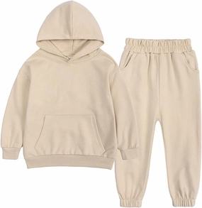 Toddler Boy Clothes Boys Fall Winter Outfit Long Sleeve Solid Hoodie Sweatshirts Sweatpant 2Pcs Baby Clothing Set
