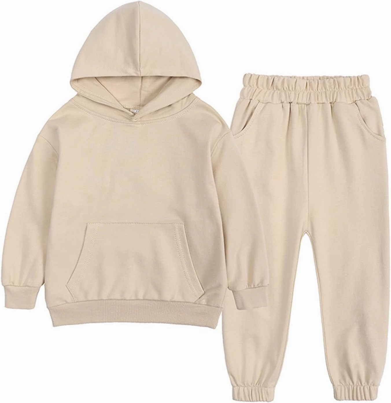 Toddler Boy Clothes Boys Fall Winter Outfit Long Sleeve Solid Hoodie Sweatshirts Sweatpant 2Pcs Baby Clothing Set
