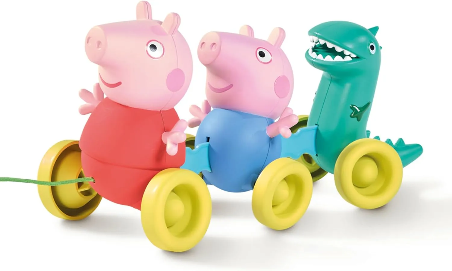 TOMY Toomies Peppa Pig Pull Along Toy - Peppa Pig Toys with Music and Wheels - Baby and Toddler Push Toys with Wibble Wobble Action - Walking Toys Ages 18 Months and Up
