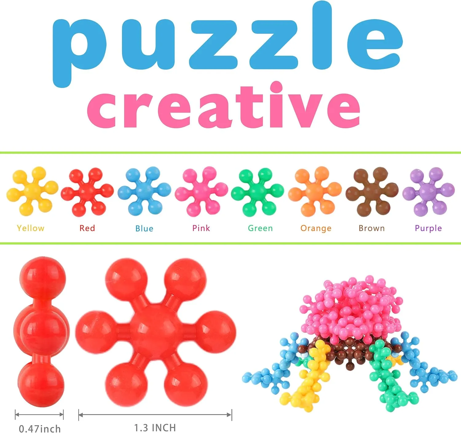 TOMYOU 200 Pieces Building Blocks Kids STEM Toys Educational Discs Sets Interlocking Solid Plastic for Preschool Boys and Girls Aged 3 , Safe Material Creativity