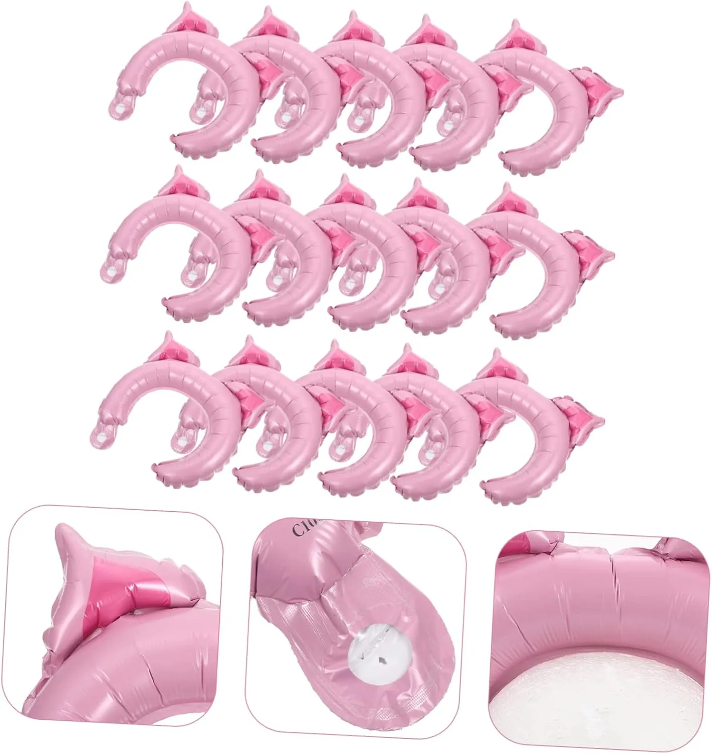 Totority 250 Pcs Headband Aluminum Film Balloon Pig Headband Kids Scrunchies Cartoon Headband Balloon Inflatable Headbands Balloon Puppy Dog Balloons Zoo Bunny Aluminum Foil Animal Child
