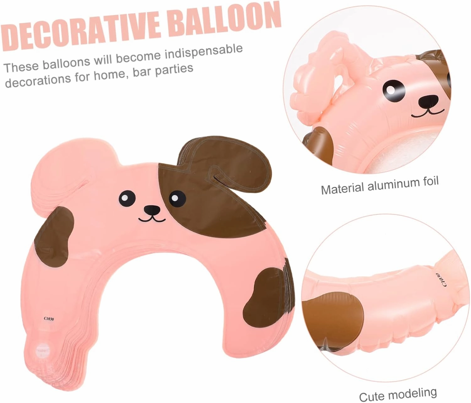 Totority 3sets Cartoon Rabbit Balloon Headband Animal Headband for Kids Inflatable Animals Decor 50pcs*3