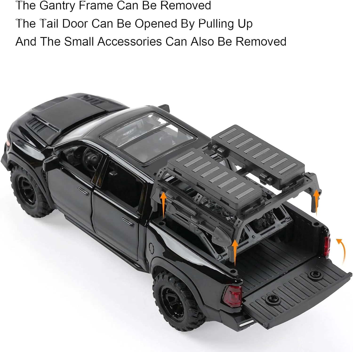 Toy Dodge Mammoth Pickup Truck Model Car Vehicle Toy for Kids Boys 3  Years, Diecast Metal Truck with Sound and Light, 1:32 Alloy Toy Truck for Kids Birthday Gift and Model Collection