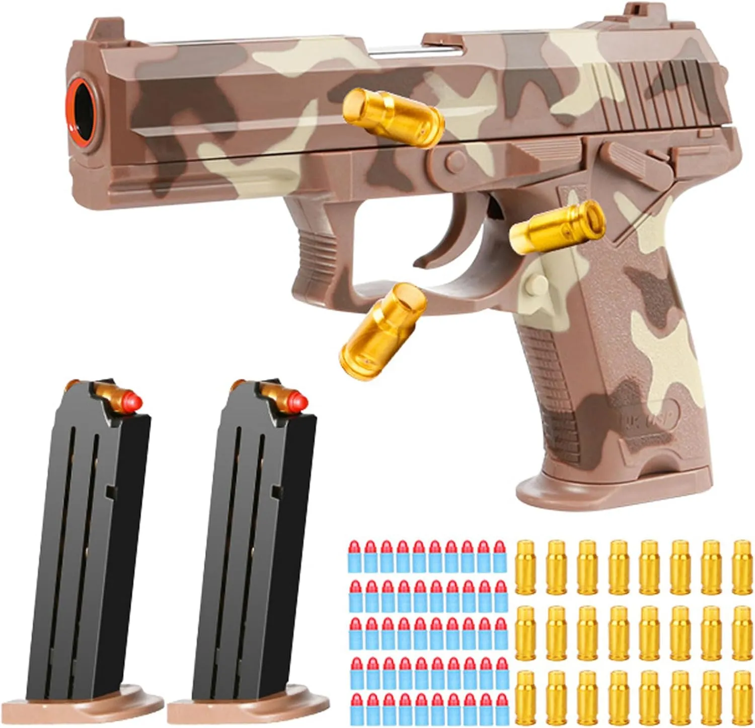 Toy Gun with Soft Bullet Toy Foam Toy Gun,with 40 EVA Darts, Educational Toy Model，for Children Boys and Girls 6-14 Years Old