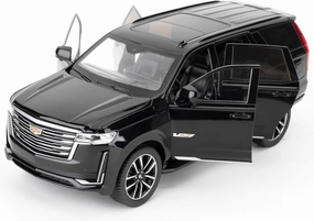 Toy Car Compatible for 1:24 Escalade SUV Model Car, Alloy Pull Back Diecast Collectible Car with Sounds＆Lights for Kids Boys Girls and Adults, Gift Black