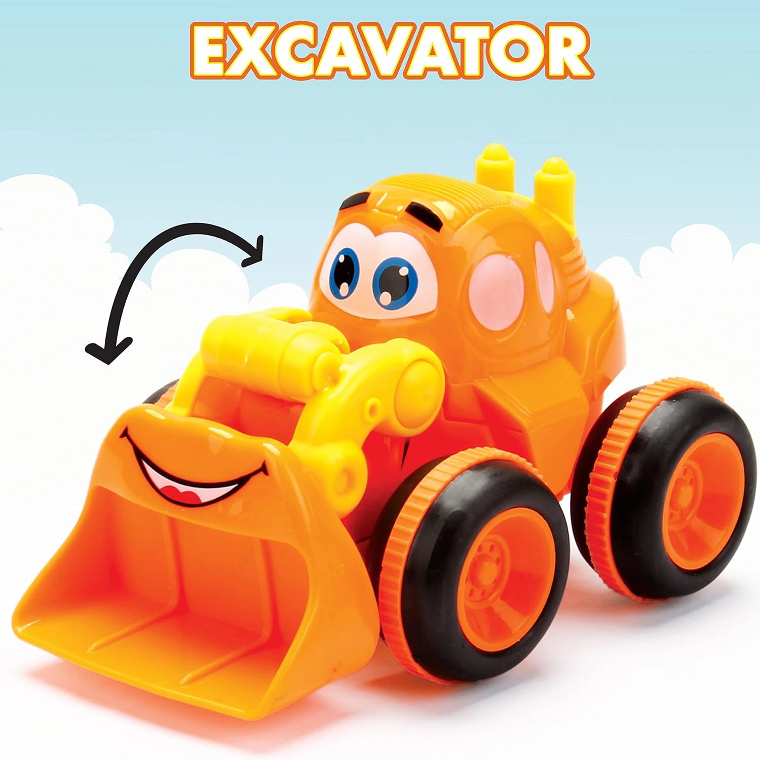 Toys for 3 Year Olds – 3 Friction Powered Trucks with Playmat & 16 Accessories – Push & Go Cartoon Construction Vehicle Set for Toddlers