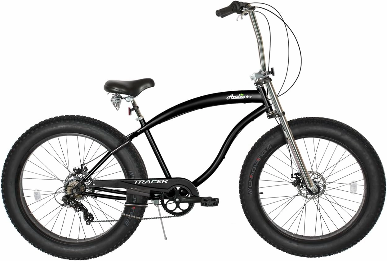 Tracer Avalon 26/29 Inch Beach Cruiser Bike for Adult Men & Women, Single Speed Coaster Brake 3.0 Fat tire Low Step-Through Frame, City Hybrid Bike