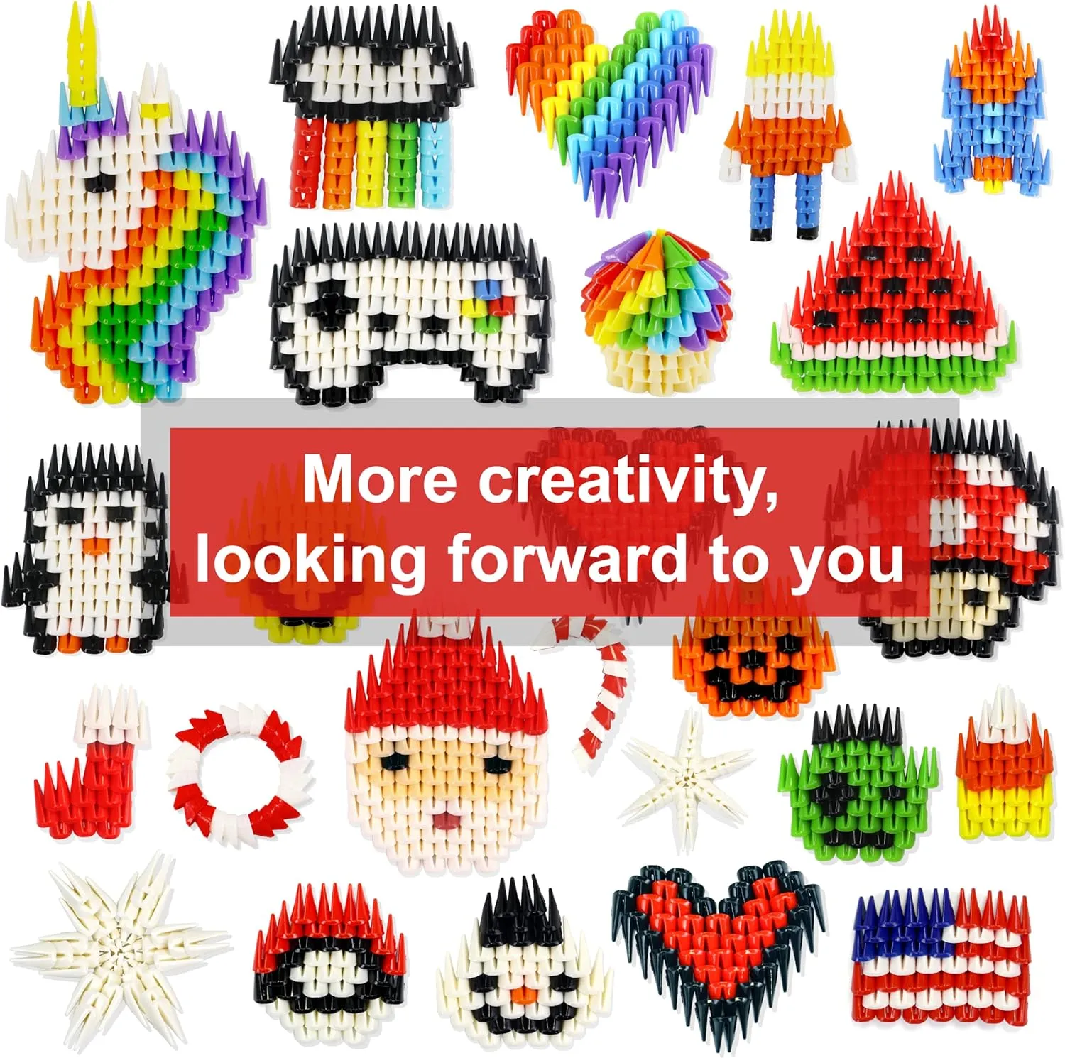 Tricofun Classic 500 Pieces Soft Building Blocks for Kids - Rainbow Mix Set - STEM Toys Educational Building Toys kit - Silicone Rubber for Preschool Kids Boys and Girls Aged 6  Gift(MIX01)