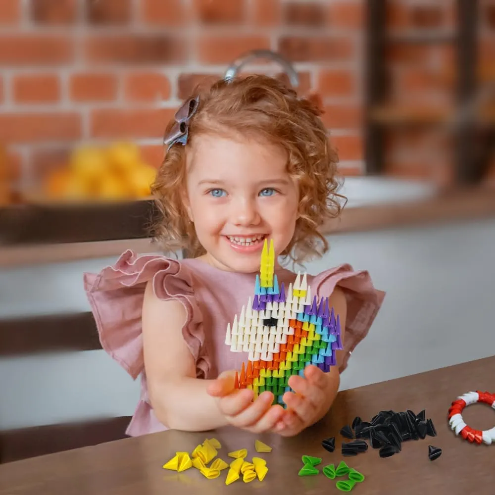 Tricofun Classic 500 Pieces Soft Building Blocks for Kids - Rainbow Mix Set - STEM Toys Educational Building Toys kit - Silicone Rubber for Preschool Kids Boys and Girls Aged 6  Gift(MIX01)