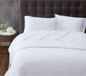 Truly Calm Antimicrobial White Full 4 Piece Sheet Set