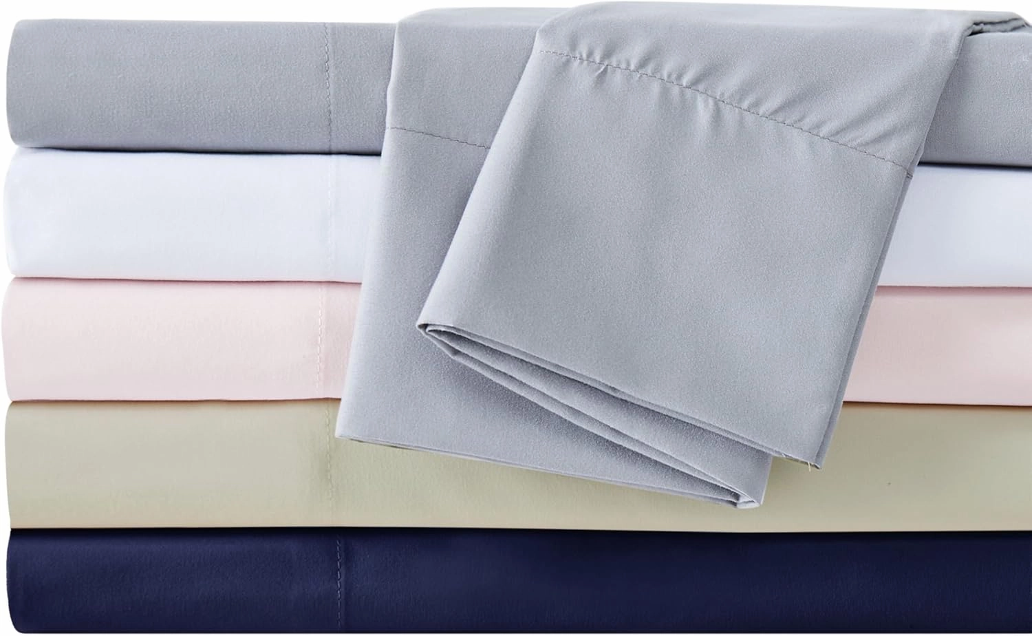 Truly Calm Antimicrobial White Full 4 Piece Sheet Set