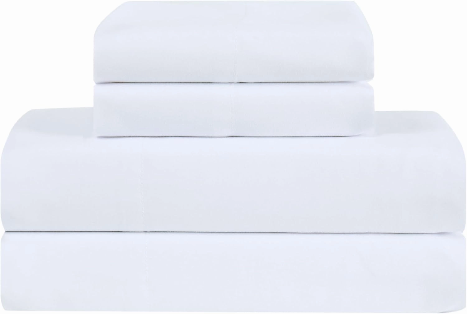 Truly Calm Antimicrobial White Full 4 Piece Sheet Set