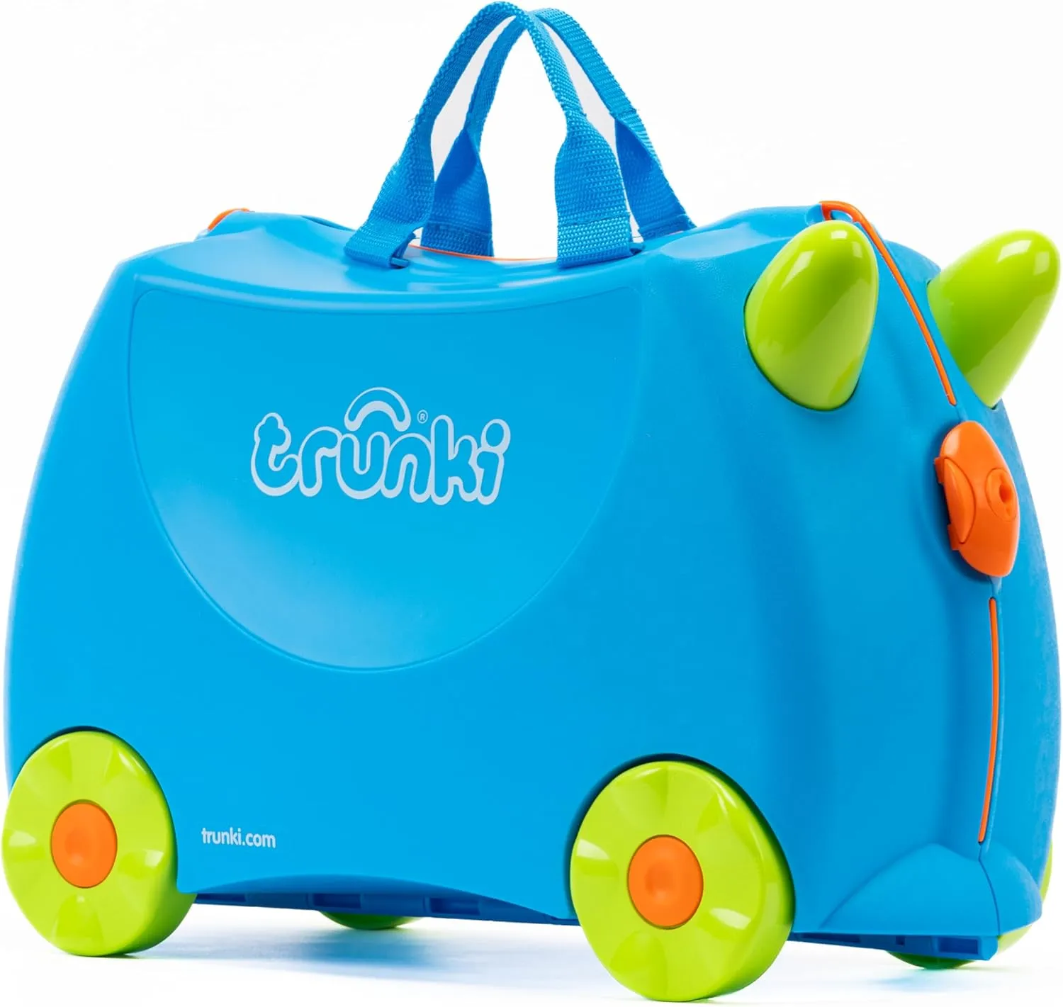 Trunki Ride-On Kids Suitcase | Tow-Along Toddler Luggage | Carry-On Cute Bag with Wheels | Kids Luggage and Airplane Travel Essentials: Terrance Boy Blue