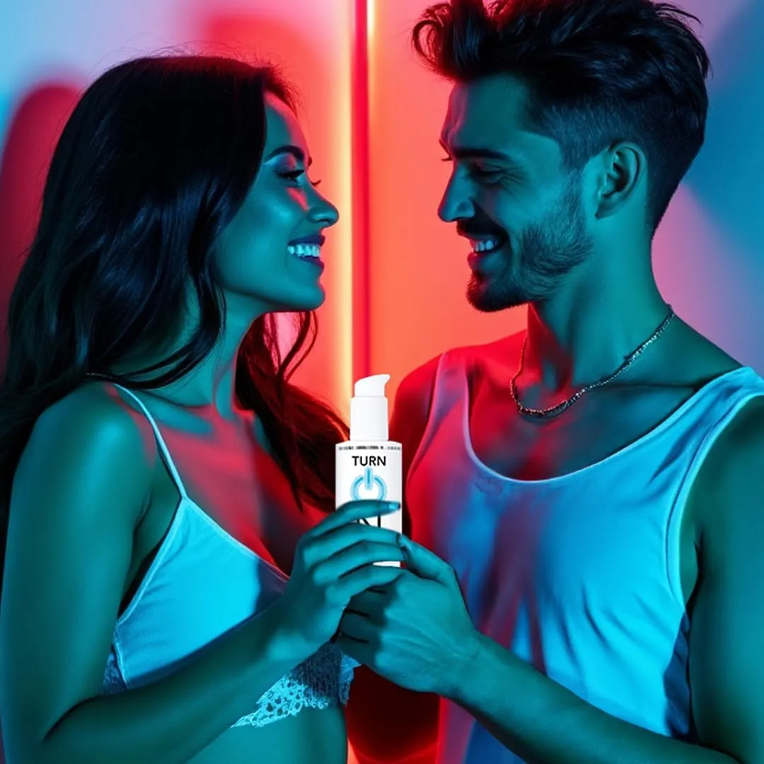 Turn On Water-Based Premium Personal Lubricant | Long Lasting, Ph Balanced, Hypoallergenic, Condom Safe Lube for Men, Women, and Couples, 32 fl oz