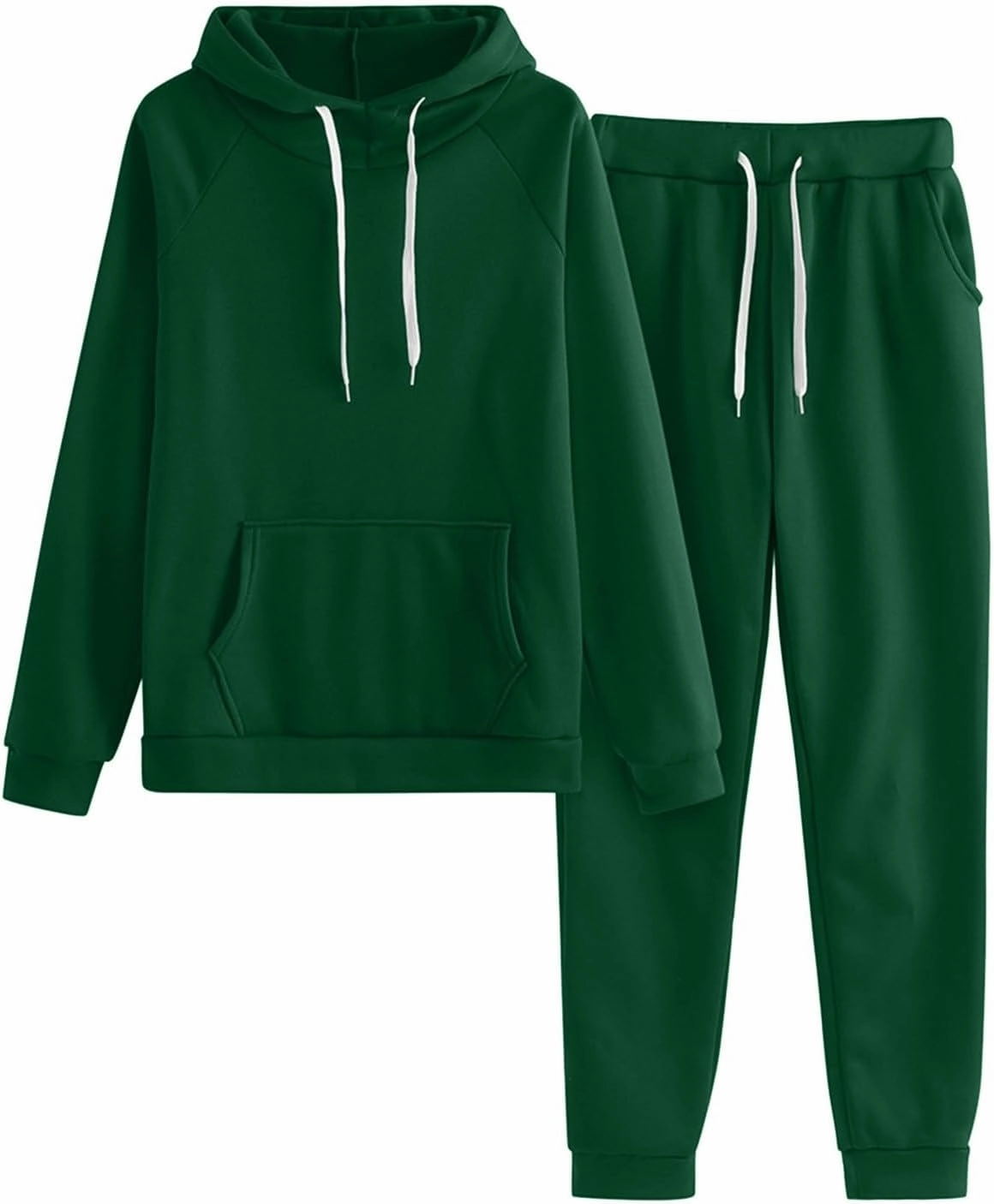 Two Piece Outfits Sweatsuits for Women Set Printed Hoodie and Sweatpants Set Jogging Suits with Kangaroo Pockets