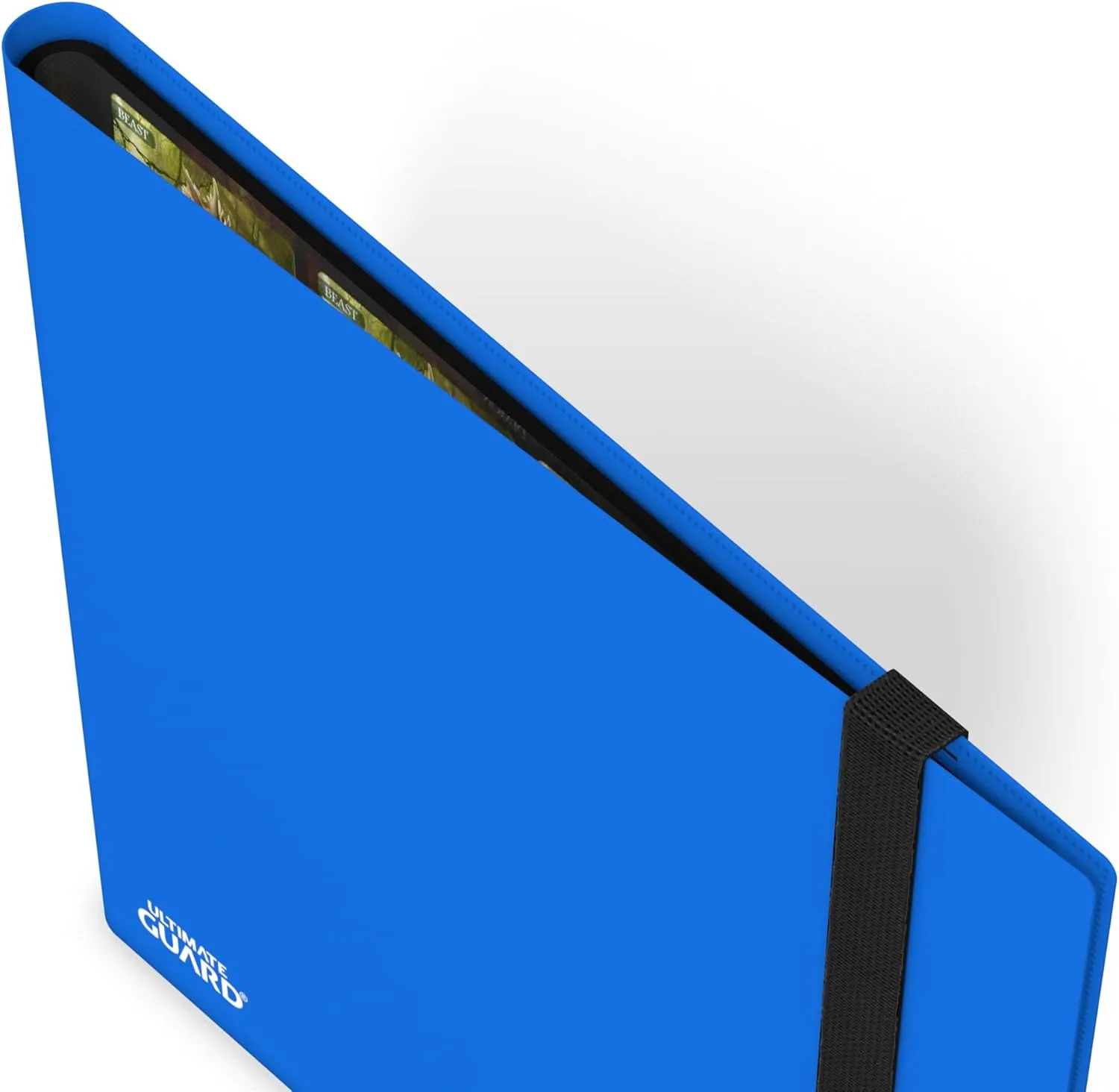 Ultimate Guard Flexxfolio | 12 Side-Loading Pocket for Trading Card Storage up to 480 Cards Binder, Sturdy Card Collection Designed for Double-Sleeved Cards, Blue Quadrow Card Album Folder for TCG