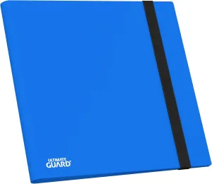 Ultimate Guard Flexxfolio | 12 Side-Loading Pocket for Trading Card Storage up to 480 Cards Binder, Sturdy Card Collection Designed for Double-Sleeved Cards, Blue Quadrow Card Album Folder for TCG