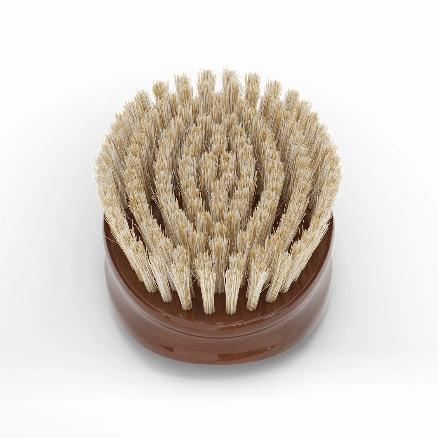 Ultimate Beard Hairbrush - Designed for Beards - Medium Natural Boar Bristle, All Purpose Detailing Hair Brush, Solid Maple,Gloss English Chestnut Finish, Gold Engraved, Compact size