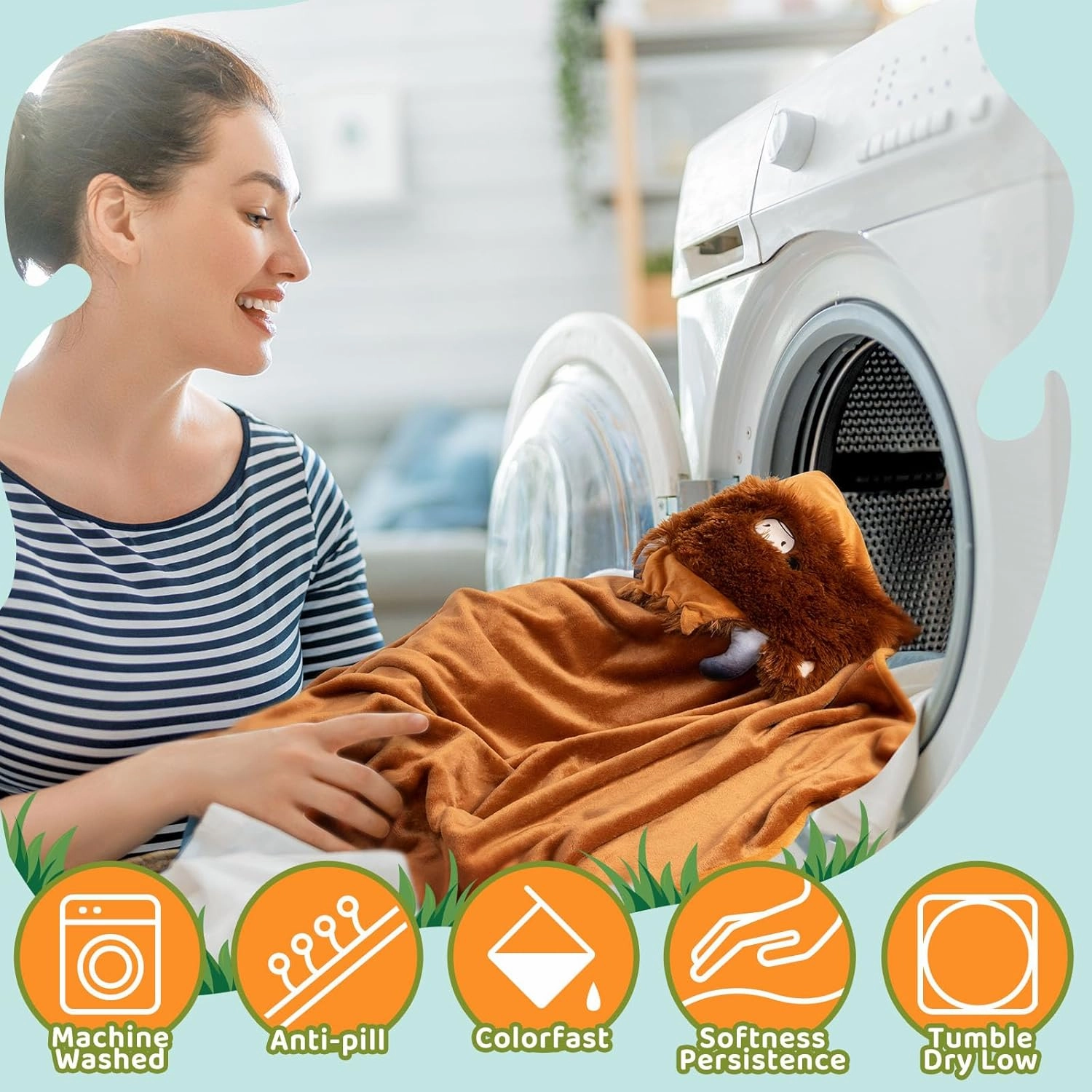 Ultimate Softness Highland Cow Wearable Blanket Hoodie –Expertly Designed for American Body,Full Coverage with Easy Movement, Oversized Warm Cozy Flannel Blanket, Cute Highland Cow Gift for Women