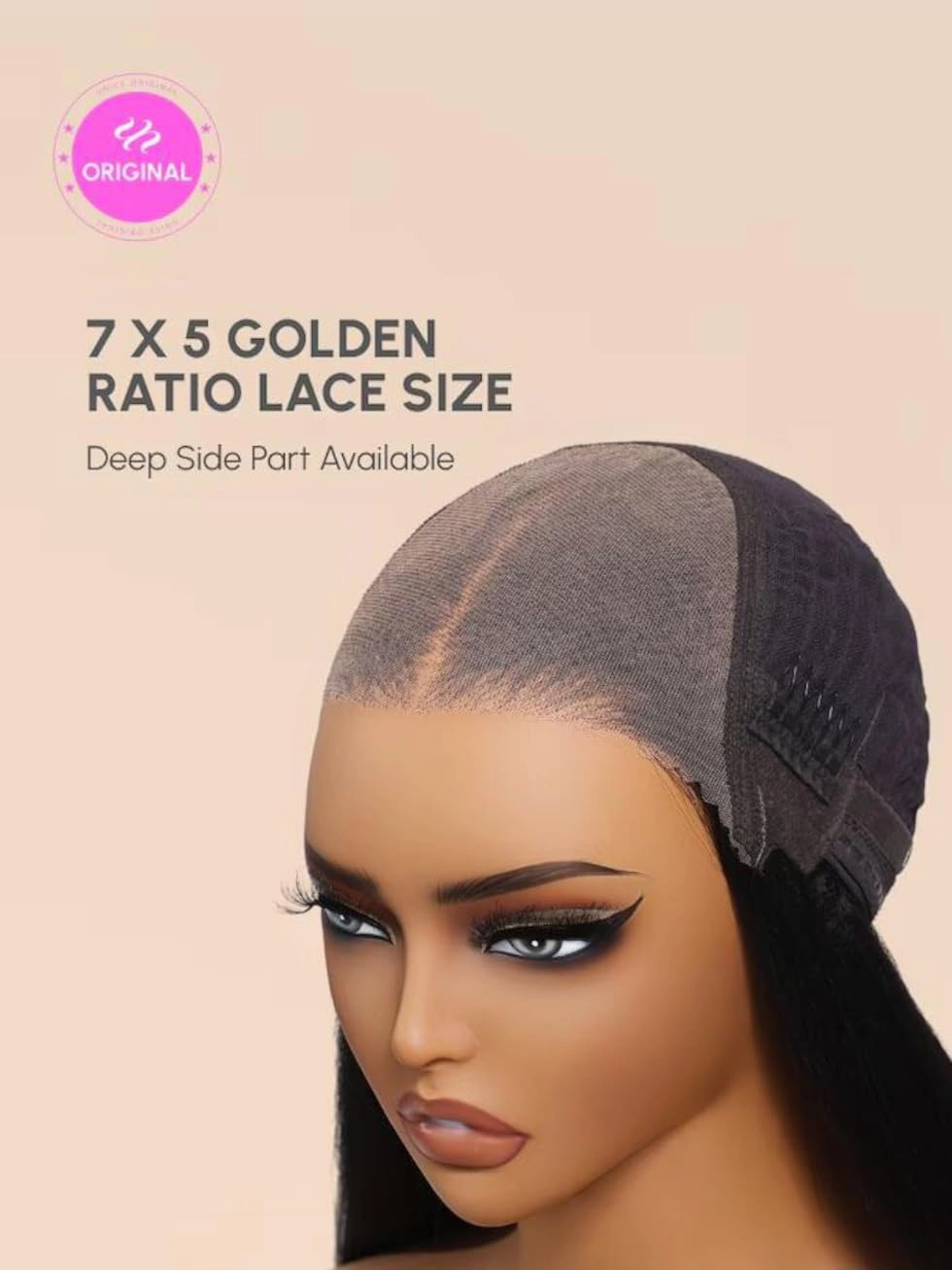 UNICE Bye Bye Knots Glueless 7x5 HD Lace Front Wigs Human Hair Pre Plucked Pre Cut Bleached Knots Dark Roots Brown Blonde Highlight Blunt Bob Wigs Natural Looking 150% Density 12 inch