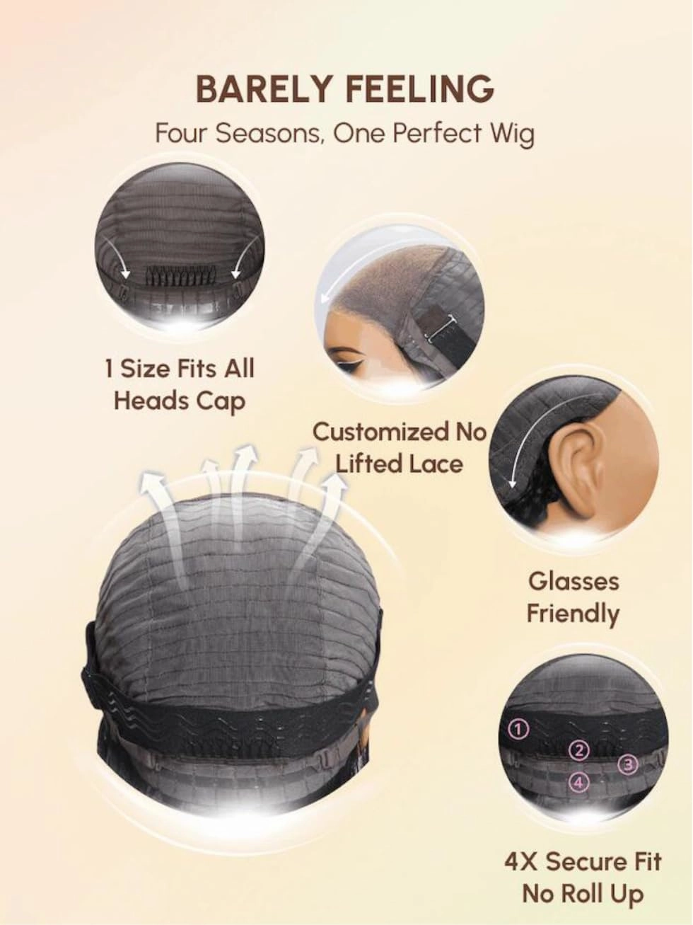 UNICE Bye Bye Knots Glueless 7x5 HD Lace Front Wigs Human Hair Pre Plucked Pre Cut Bleached Knots Dark Roots Brown Blonde Highlight Blunt Bob Wigs Natural Looking 150% Density 12 inch