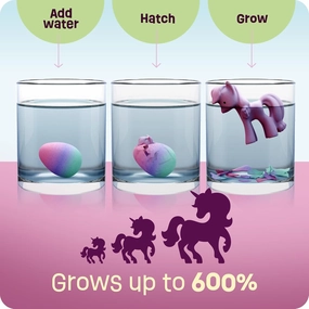 Unicorn Hatching Surprise Eggs for Kids - 6 Pack - Grows 600% - Unicorn Toys for Girls Age 3-8 - Birthday Gift Ideas and Party Favors for 3  Year Old Girl - Gifts for Ages 3 4 5 6 7 8 Years Old
