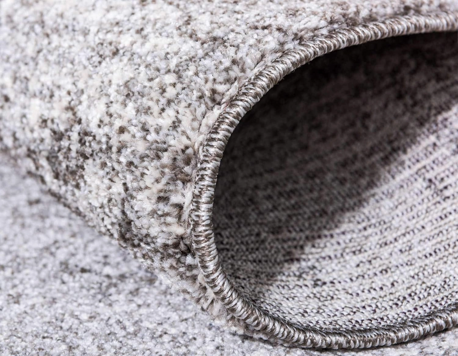 Unique Loom Del Mar Collection Area Rug - Lucille (2' 7" x 10' Runner, Gray/ Ivory)