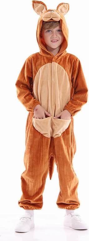 Unisex Animal Costume Kids，Plush Hooded Animals Pajamas Child，Halloween Carnival Animal Kid Jumpsuit Boys & Girls