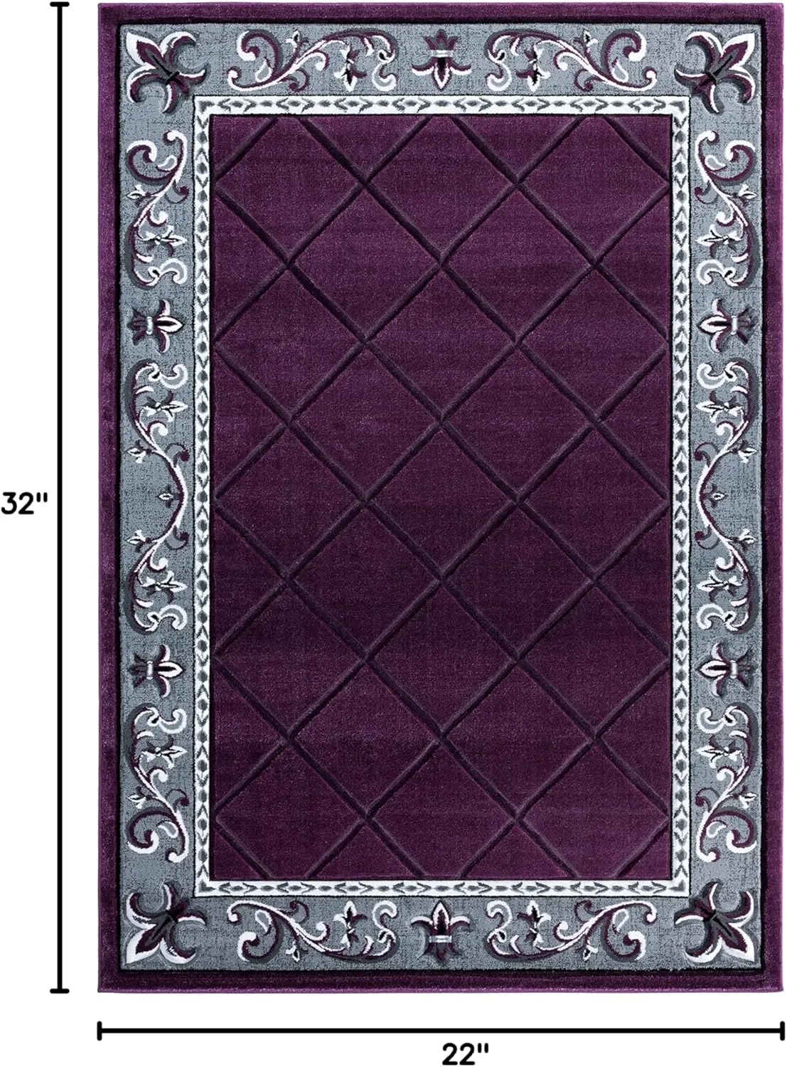 United Weavers of America Bristol Altamont Plum Accent Rug, 1'10" x 2'8"