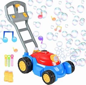 Upgraded Bubble Lawn Mower Toddler Toys, Kids Bubbles Toys for Boys Girls Age 1 2 3 4 5 6 Year Old, Toddler Birthday Outdoor Party Favors Easter Gifts