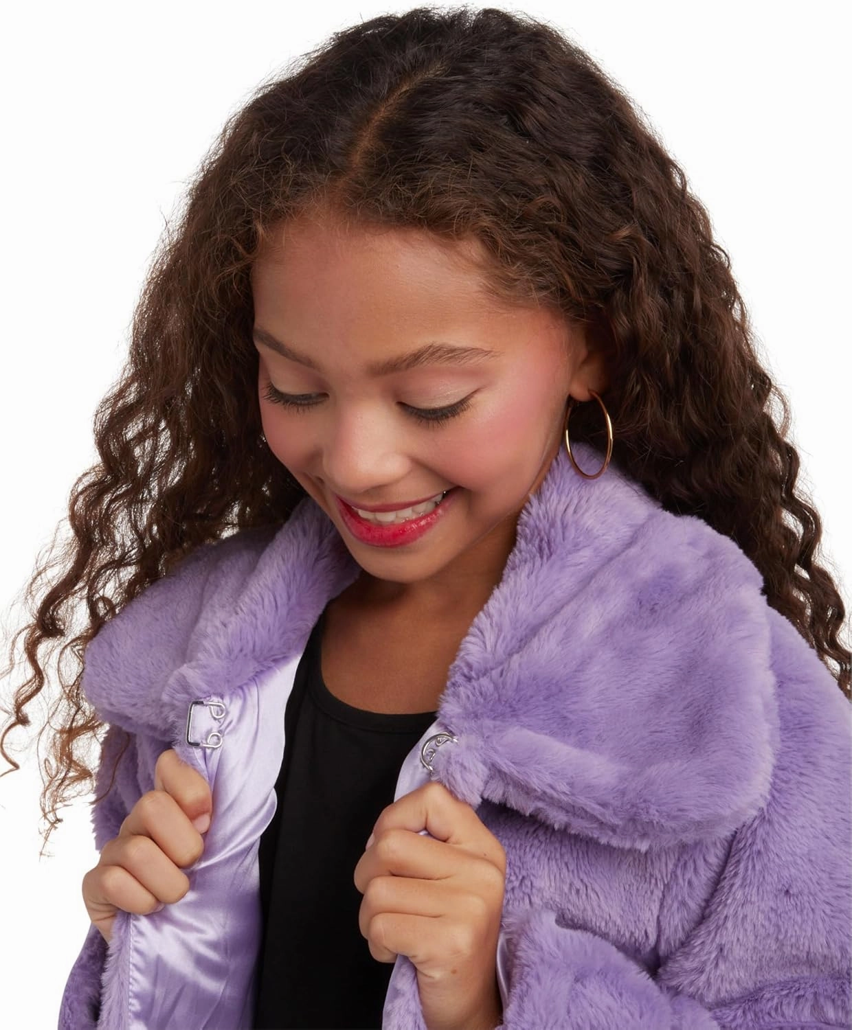 URBAN REPUBLIC Girls' Bolero Jacket - Stylish Cropped Faux Fur Bolero Cardigan - Fashion Outerwear Jackets for Girls (7-14)