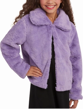 URBAN REPUBLIC Girls' Bolero Jacket - Stylish Cropped Faux Fur Bolero Cardigan - Fashion Outerwear Jackets for Girls (7-14)