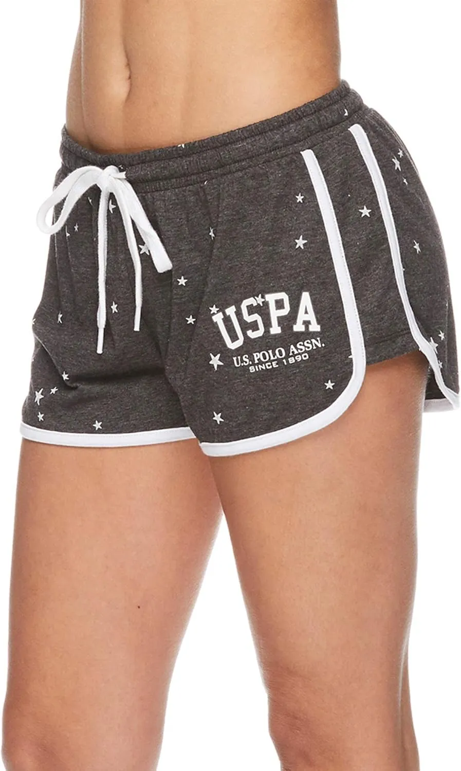 U.S. Polo Assn. Summer Pajamas for Women 2 Piece with Tee and Shorts, Summer PJs Set, Short Pajama Set for Women