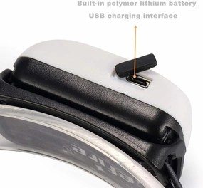 USB Rechargeable Headlamp 5000LM LED R5 Mini Grey Headlight Head Torch Flashlight Lamp Light Camping   USB Line