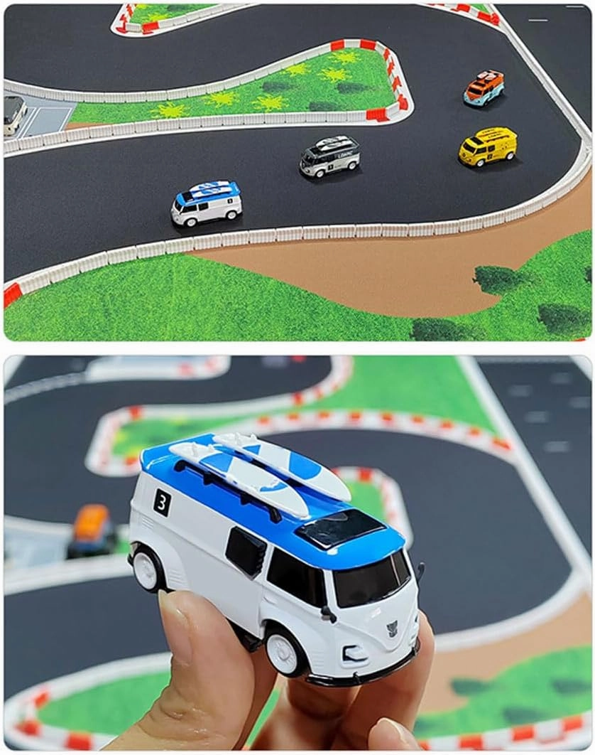 V64 1/64 RC Car for Adults, Mini RC Van 2.4G Remote Control Van Hobby Remote Control Car Toy RC Electric Car RWD Full Proportion Metal Gear RC Vehicle Model Gift -RTR