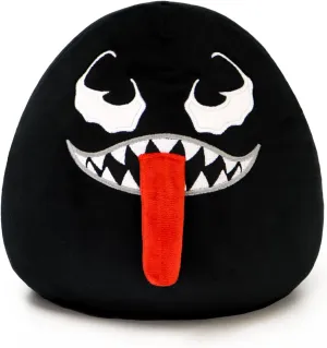 Venom Plush Toy with Elastic Tongue – 8 inch Soft Venom Stuffed Pillow for Boys and Girls, for Fans (Black-A)