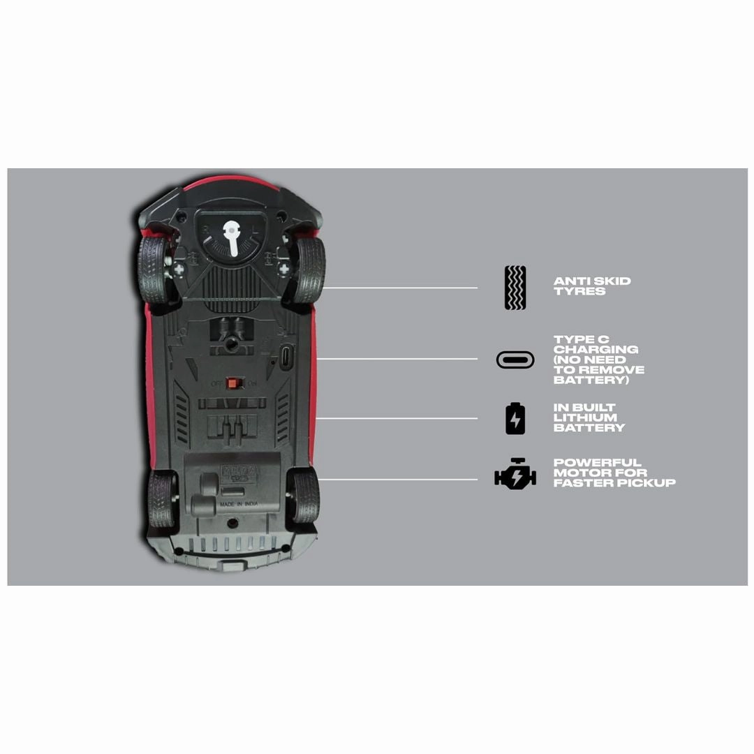 Veva: Race N Roll Remote Car Rover Red