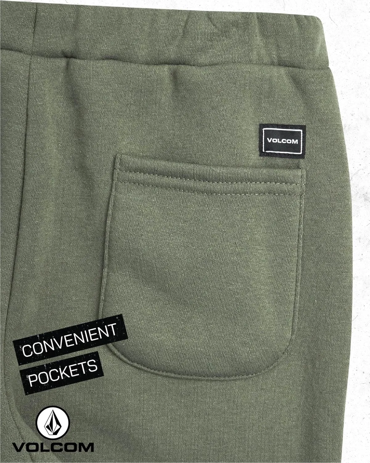 Volcom Boys' Active Tracksuit Set - 2 Piece Athletic Performance Fleece Hoodie Sweatshirt and Jogger Sweatpants (Sizes: 4-20)