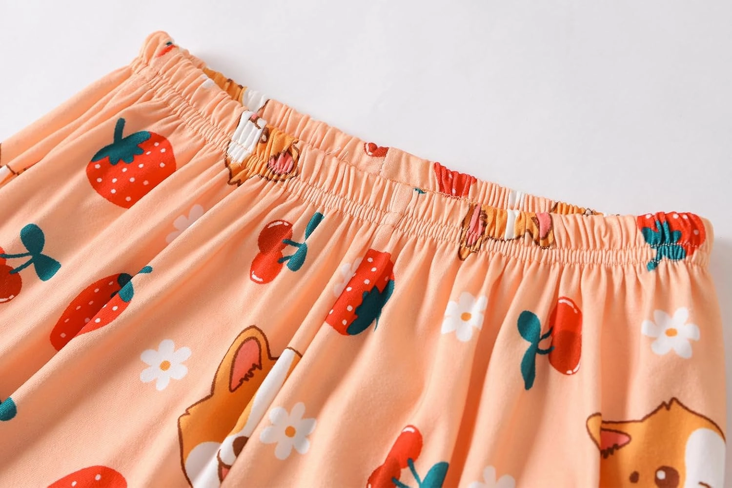 Vopmocld Girls Pajama Sets - 3pcs Button Down Short Sleeve Long Pants With Shorts Sleepwear Cute Patterns Nighty For Teens