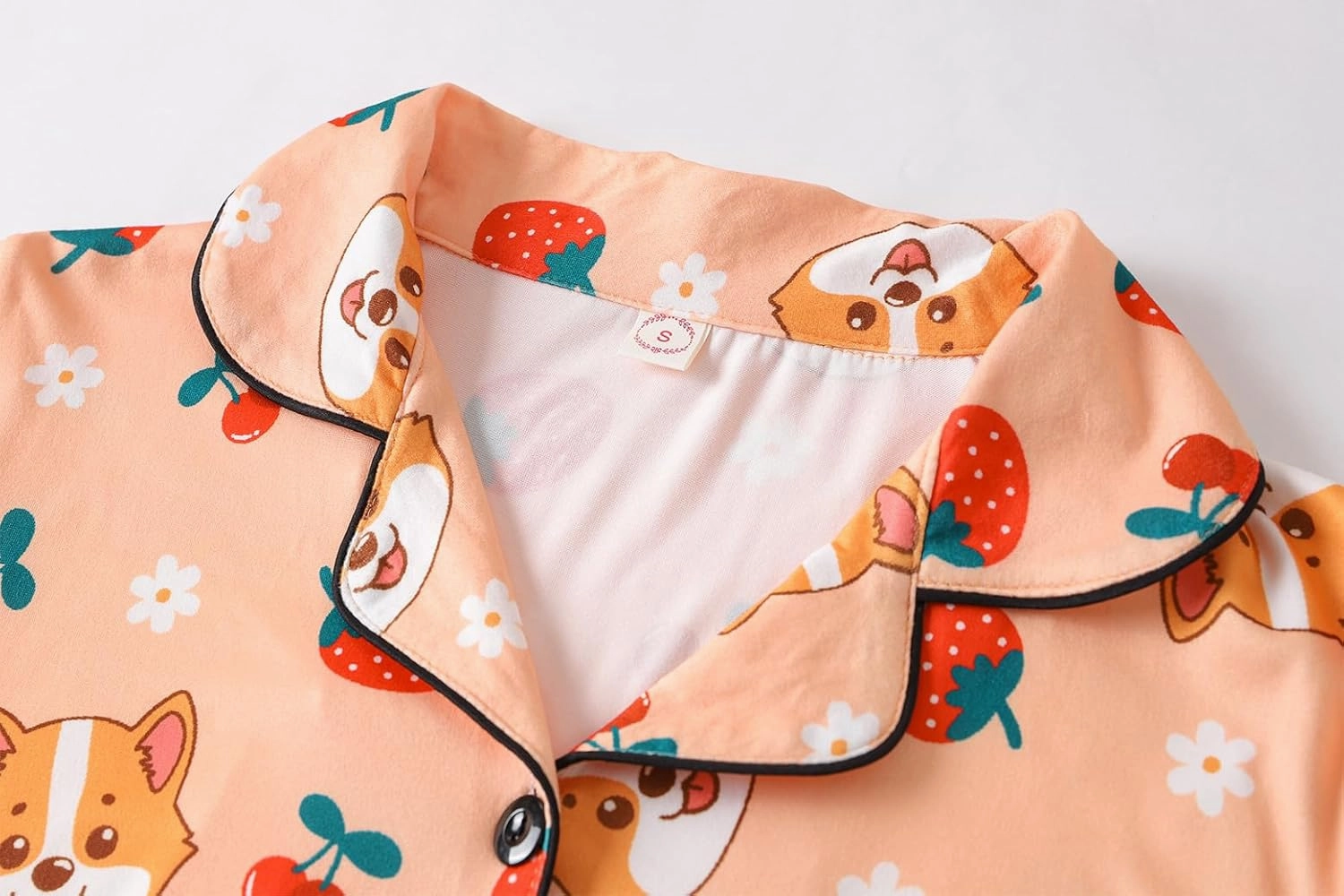 Vopmocld Girls Pajama Sets - 3pcs Button Down Short Sleeve Long Pants With Shorts Sleepwear Cute Patterns Nighty For Teens