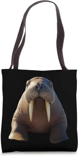 Walrus with Tusks Seal Pacific Walruses Tote Bag