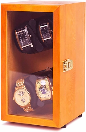 Watch Winders Mini Pine Rechargeable Watch Winding Box Automatic Mechanical Watch Rotating Placer Vertical Watch Shaker