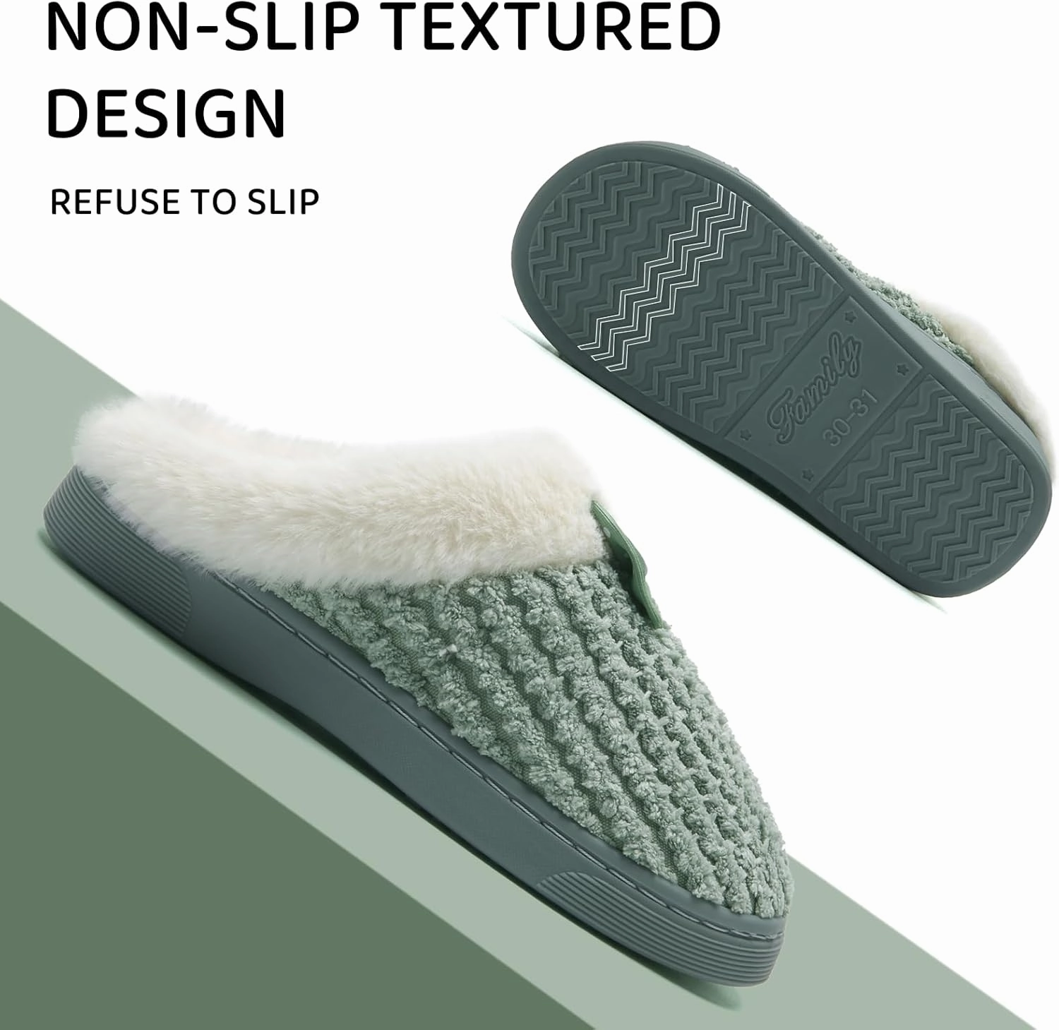 WateLves Girls Slippers Memory Foam Toddler Kids Comfort Wool-Like Plush Fleece Lined House Shoes for Indoor & Outdoor