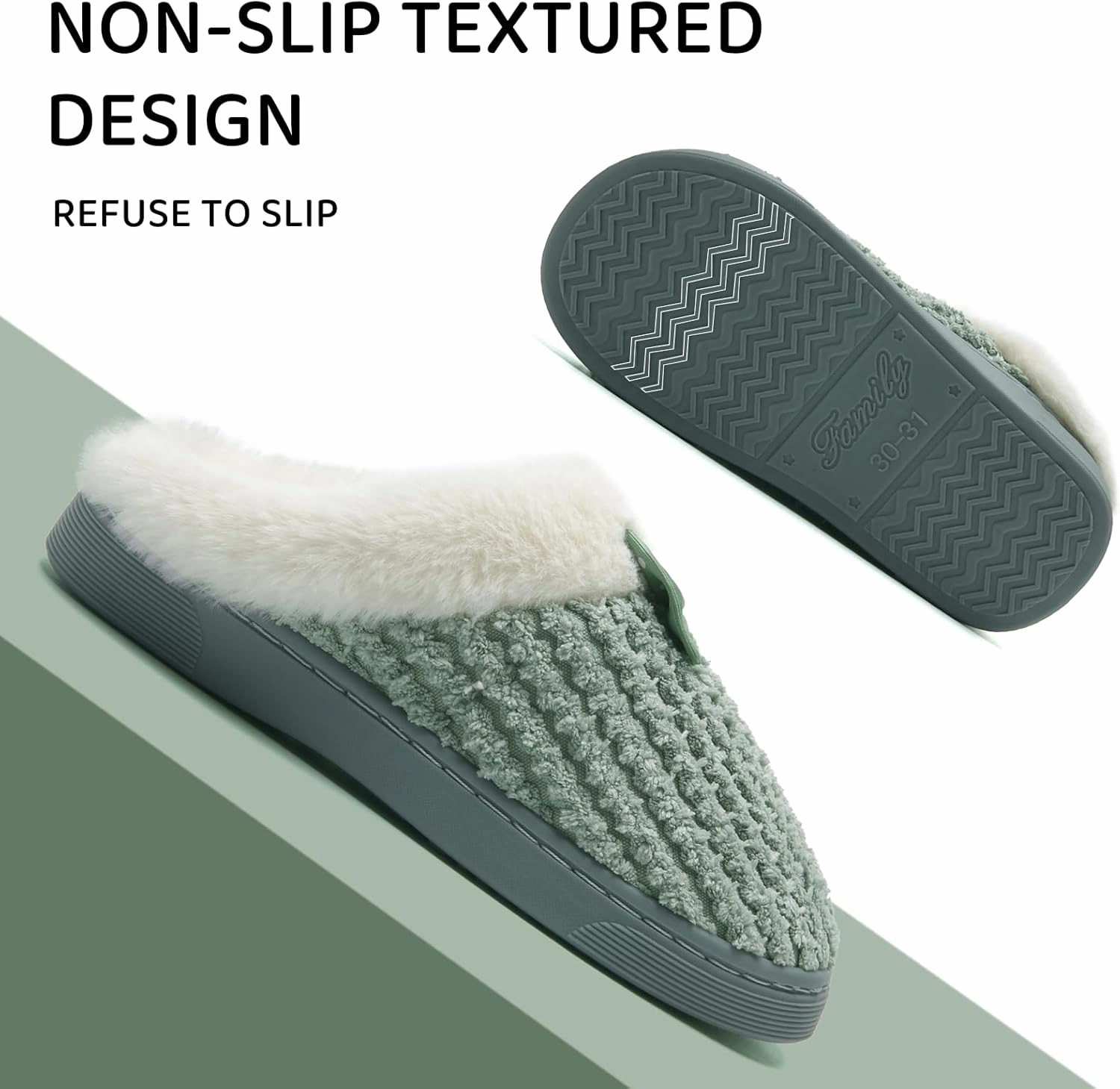WateLves Girls Slippers Memory Foam Toddler Kids Comfort Wool-Like Plush Fleece Lined House Shoes for Indoor & Outdoor