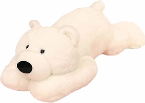 Weighted Stuffed Animals, 19.7" 3.3lbs Weighted Bear Stuffed Animal Toy Cute White Bear Plush Pillow Weighted Plush Animals Toy
