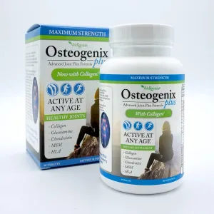 Wellgenix Osteogenix Advanced Joint Flex Formula (90 Ct) - Knee Supplement with Collagen II, Glucosamine, Chondroitin, MSM & HLA - Lubrication & Discomfort Support Tablets for Men & Women