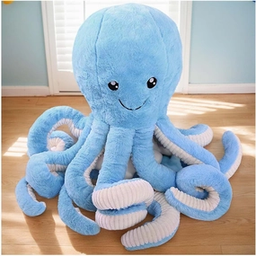 Wemi Cute Octopus Stuffed Animals Octopus Plush Doll Play Toys for Kids Girls Boys Adults Birthday Xmas Gift Present