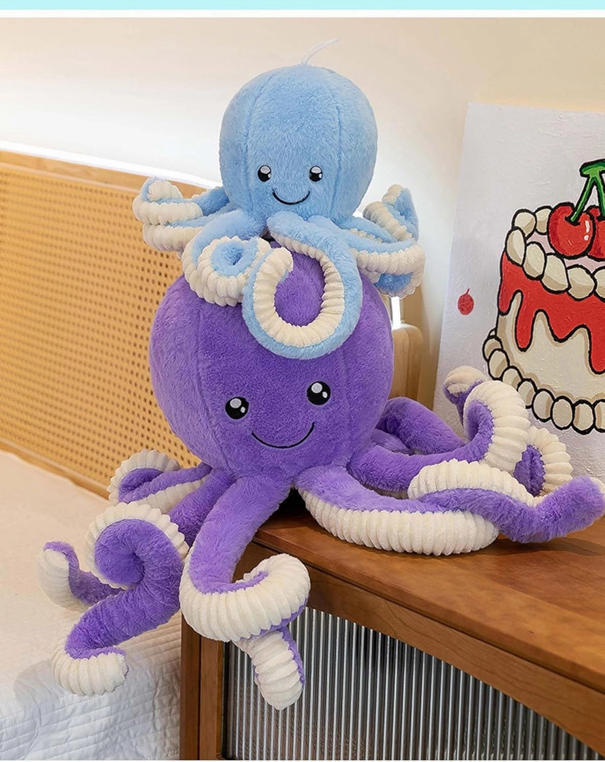 Wemi Cute Octopus Stuffed Animals Octopus Plush Doll Play Toys for Kids Girls Boys Adults Birthday Xmas Gift Present