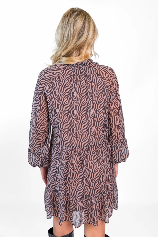 What A Vision In Wild Over You Chiffon Dress  FINAL SALE