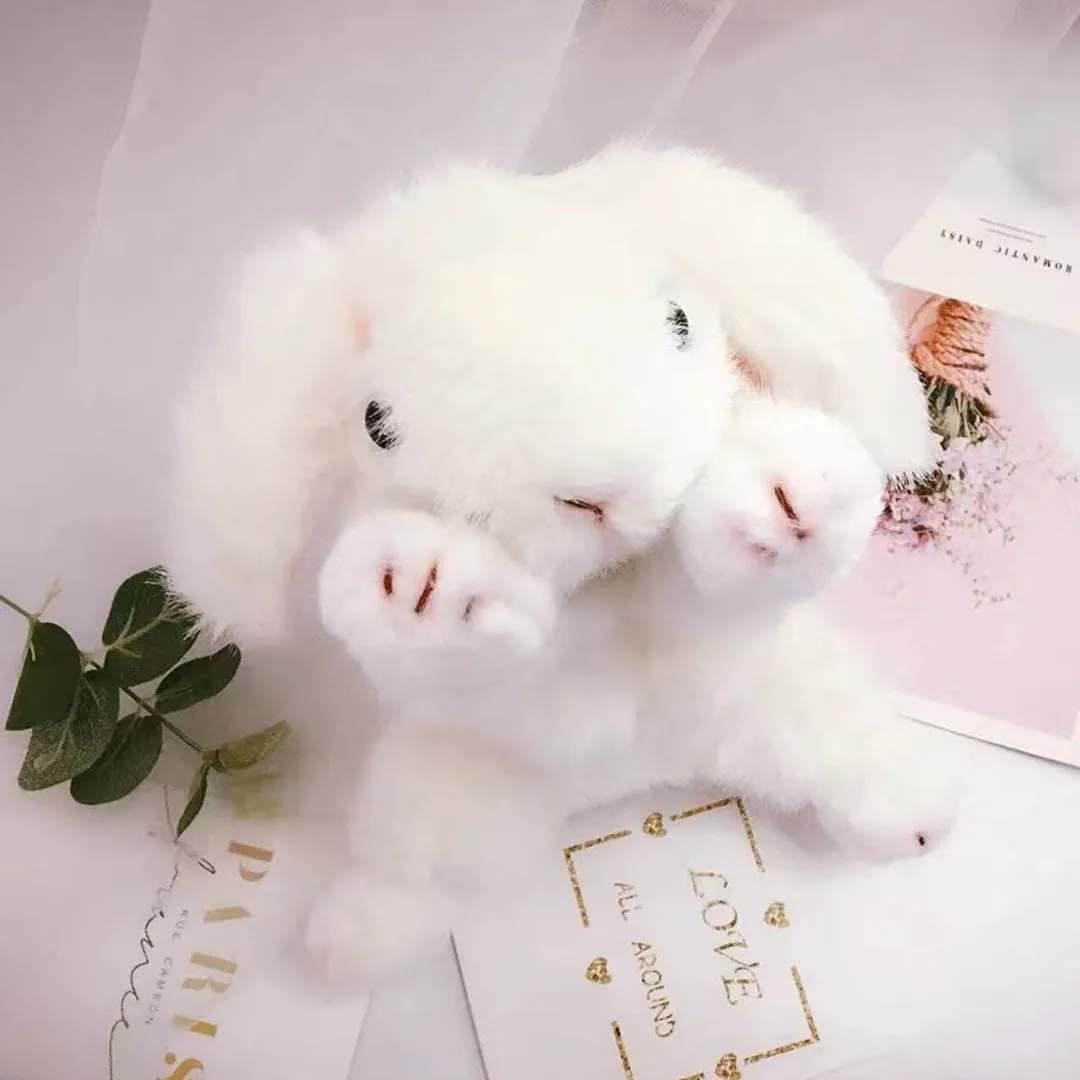 White Rabbit Bunny Stuffed Animal Plush